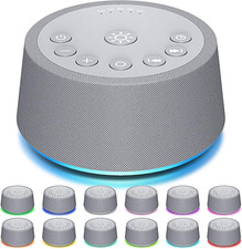 Sleep White Noise Sound Machines 32-Level Volume 30 Sounds 12 Colors Light 5 Tim