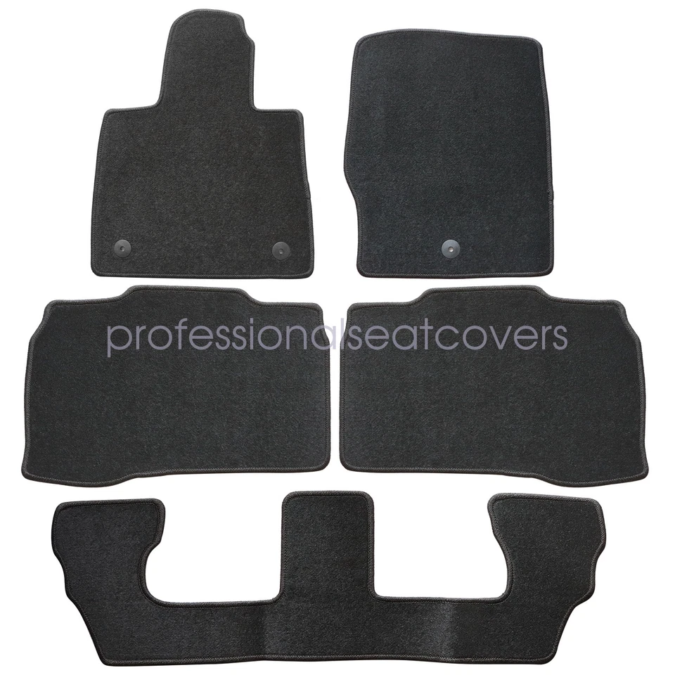 5PCS For 2020-2025 Ford Explorer Limited XLT Front & Rear Floor Mats Carpet - Image 3 of 4