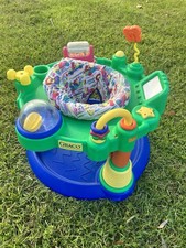 Vintage 90's Color Block Graco Mega Saucer Baby Exersaucer Bouncer