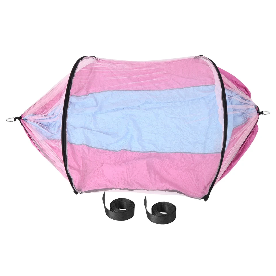 Camping Hammock With Mosquito Net Tent Hanging Bed Swing Chair (Blue) BL - Image 2 of 4