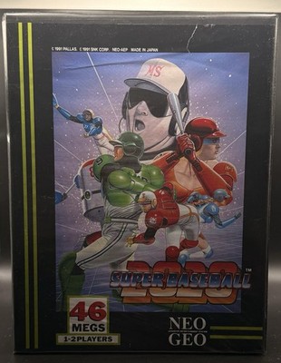 Super Baseball 2020 | Neo Geo 1991 AES | US CIB | Authentic Dog Tag Version