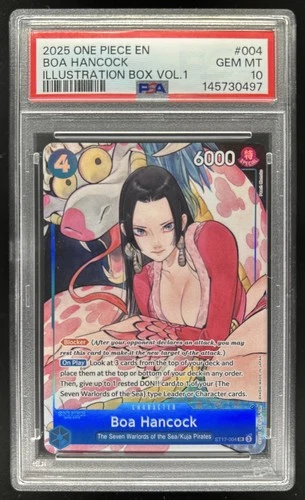 2025 One Piece Boa Hancock Illustration Box Vol. 1 #ST17-004 PSA 10 GEM MINT