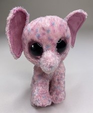 Ty Pre-Owned 6-Inch Ellie the Pink Elephant Plush Toy - Cute Stuffed Animal