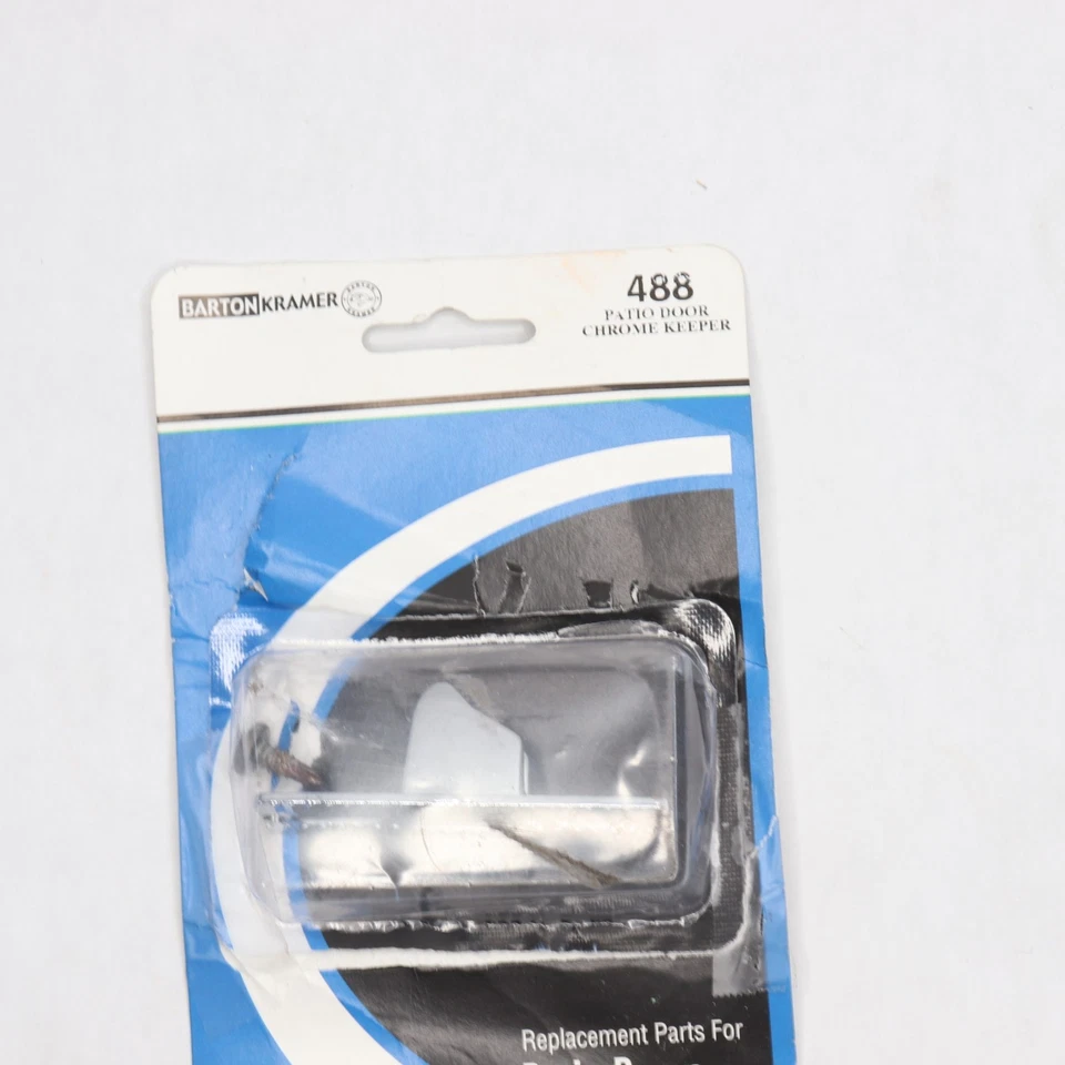 Barton Kramer 2-3/4 pulgadas x 3/4 pulg. Guardián de puerta de patio cromado Foto 2 de 4