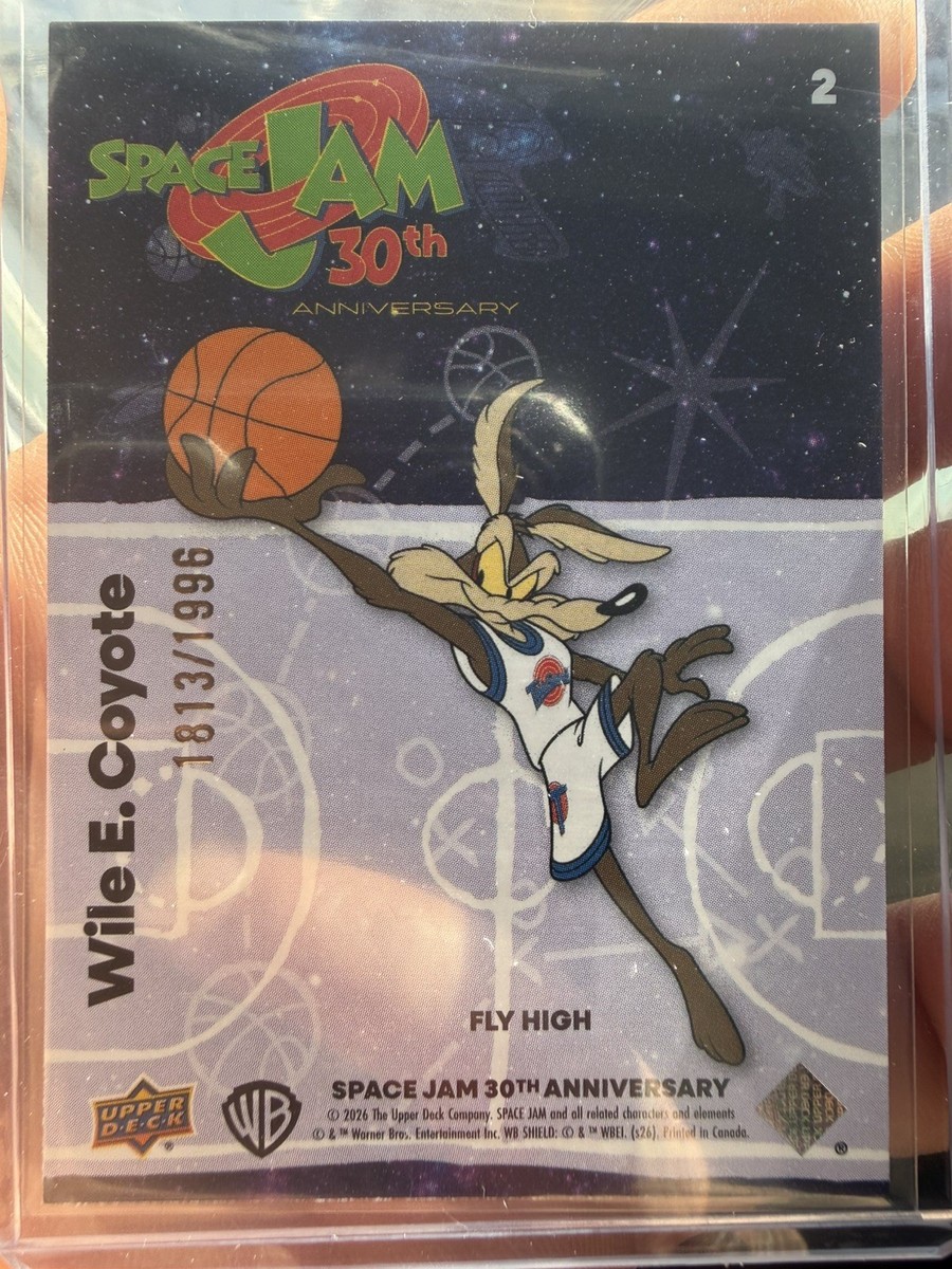 2026 Upper Deck Space Jam 30th Anniversary Wile E. Coyote #2 Fly