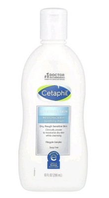 Cetaphil Stressed Skin Restora Derm Soothing Wash Dry Rough Sensitive Skin 10 oz