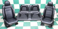 -bag 17 Mustang Coupe Black Leather Heat Cool Mem Buckets Backseat Seats Oe