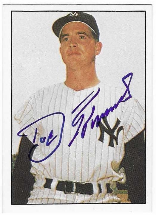 DOC EDWARDS 1981 TCMA AUTOGRAPHED SIGNED # 426 NEW YORK YANKEES