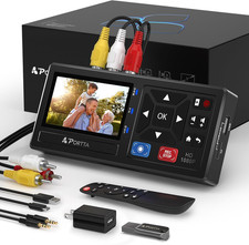 VHS to Digital Converter with 128GB USB3.0 Flash Drive, Video to Digital Recorde