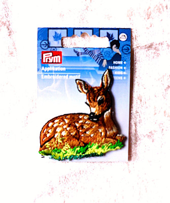 Prym Applikation zum Aufbügeln/Aufnähen ''BAMBI'', 1 Stück - NEU