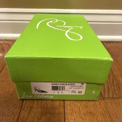 Bianka Sling, Blackpat I2677S1001 US Size 7 1/2 M Women's Shoe BOX ONLY