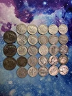 Lot 25 Silver Dimes 90% Silver/3 Jefferson War Nickel,2026 Niue G$1 T-Rex pf70