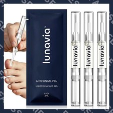 Lunavia Antifungal Pen 3-Pack 25 Undecylenic Acid Toenail Fungus Treatment NEW