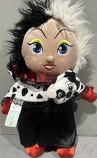 Vintage Disney Parks Babies 101 Dalmatians Cruella de Vil Plush Toddler Doll