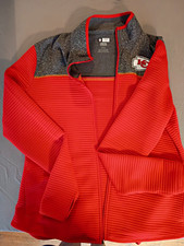 NFL Team Apparel Kansas City Chiefs Women s Full Zip Jacket Red/Gray L
