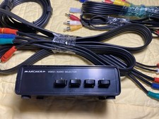 Archer 4 Way Video Audio Selector Switch 15-1956 with FOUR NICE PLUGS 