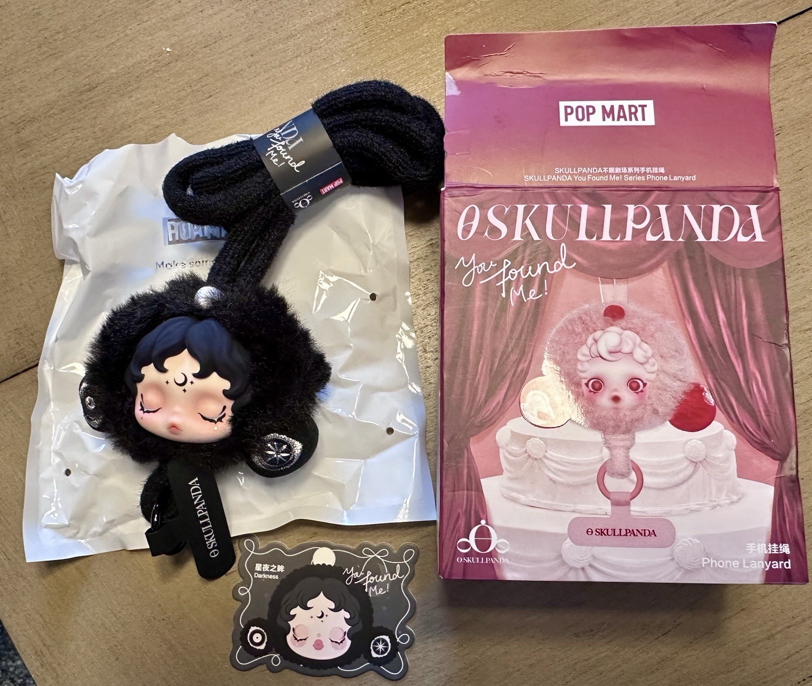 PopMart Skullpanda “You Found Me” Series Phone Lanyard - Darkness New