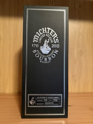 Michters 20 Year Limited Release Bourbon box EMPTY 25H3053