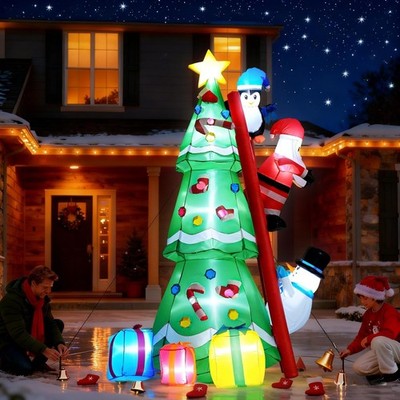  Christmas Fun Inflatable Decorations  Light Up the Yard Decor Quick Install