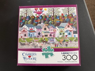 Buffalo Games Charles Wysocki Confection Street 300 Piece Puzzle-NEW!