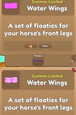 LIMITED Wild Horse Islands water wings Choose color!