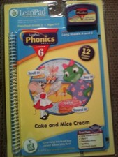 NEW LeapFrog Frog Leap Pad LeapPad Cake and Mice Cream Phonics 6 long vowels A I