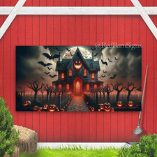 Halloween Garage Door Cover Decorations, Scary Halloween Garage Door Banner Deco