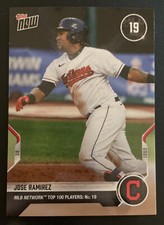 2021 TOPPS NOW® MLB Network Top 100 # T-19 JOSE RAMIREZ Cleveland Indians