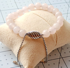 Womans David Yurman 8 mm Rose Quartz Bracelet...