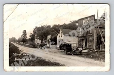 Desboro Ontario RPPC Street View General Store & Garage 1921 Grey County