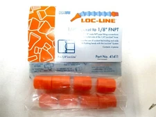 Loc-Line 41411 1/4 Hose Inside Dia Acetal Copolymer 1/4 Socket x 1/8 FNPT 8 QTY