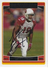 Autographed Signed 2006 Topps #58 LeRon McCoy Arizona Cardinals Tough Signature