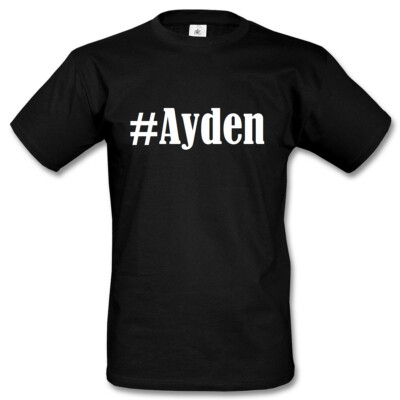 T-Shirt #Ayden Hashtag Raute für Damen Herren und Kinder