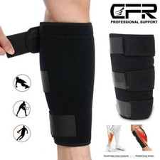 Ajustable Calf Support Compression Sleeves Shin Splint Brace Sports Wrap Guard