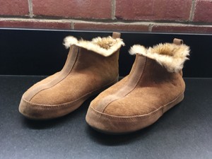 acorn shearling slippers