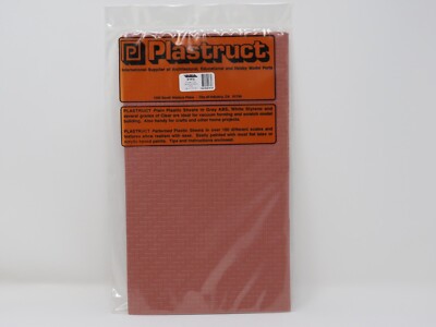 Plastruct 91672 Interlocking Paver Paving Walkway Patterned Sheets G Scale 1:24