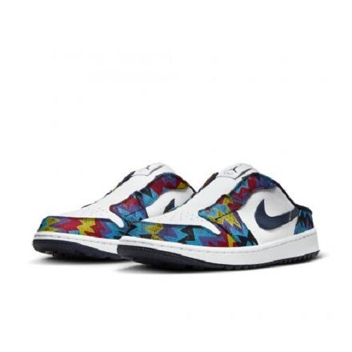 Nike Air Jordan 1 Mule Golf White/Speed Yellow/University FJ1214-100 US4-14 NEW - Picture 9 of 14