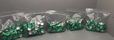 Vial Snap On Stoppers Aluminum Flip Off Crimp Cap Seal (green/sliver)  (500)