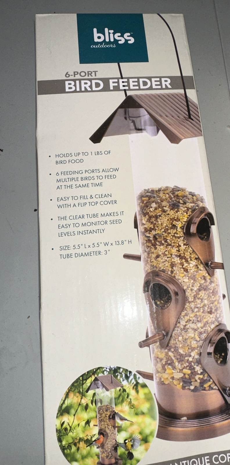 | Flip Top Cover | 1 Lb. Food Capacity