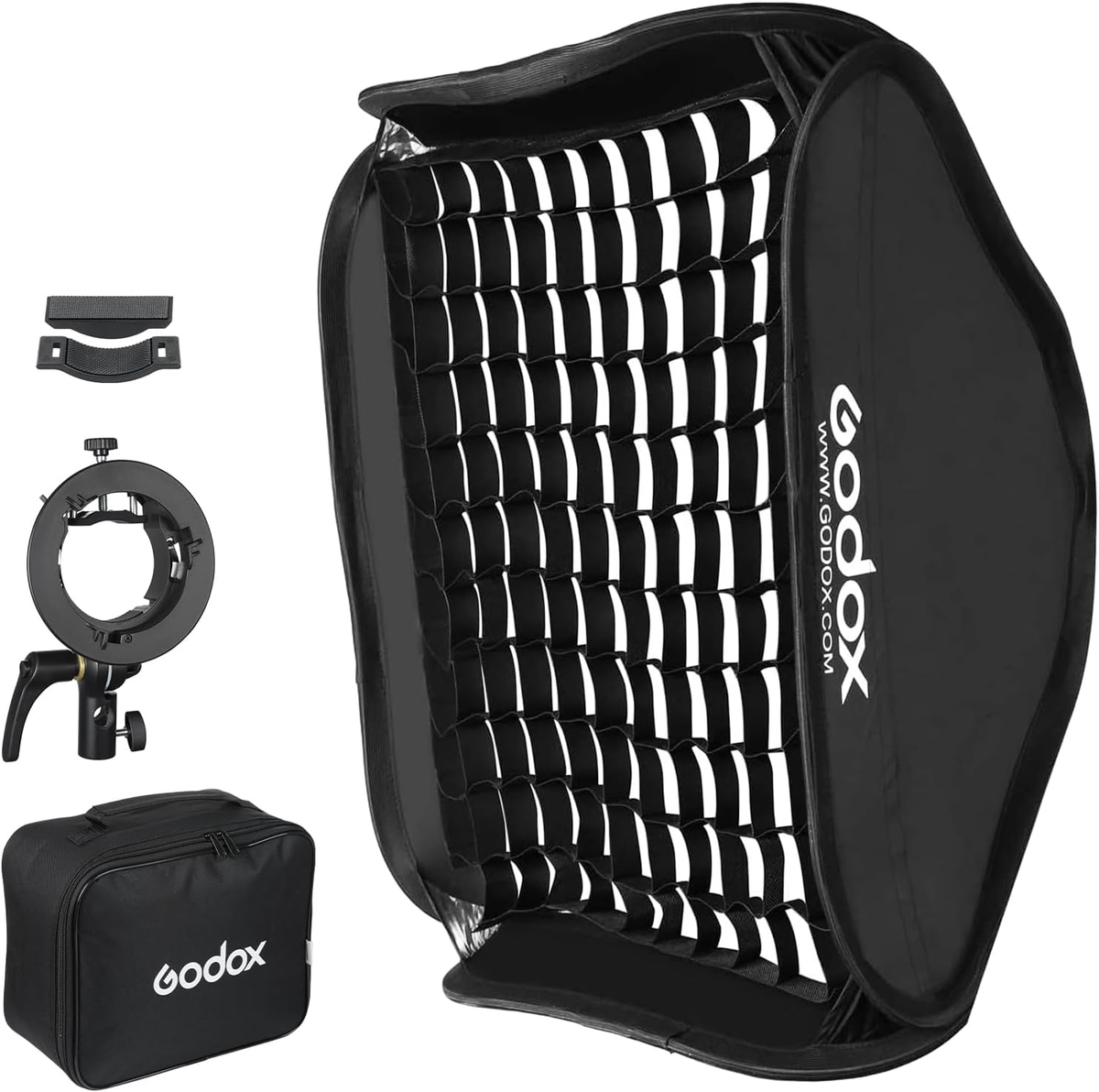 Godox 32″x 32″ 80cmx80cm Foldable Universal Softbox With S Style Speedlite Bracket For Flash