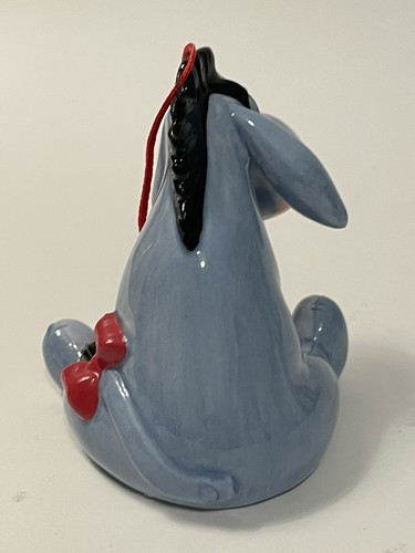 Disney Eeyore Season of Song Ceramic Christmas Ornament High Gloss Blue - Picture 7 of 8