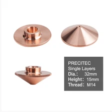 5PCS Cloudray Raytools A Type Dia.32mm H15 Caliber 0.8-6.0 Single Layer