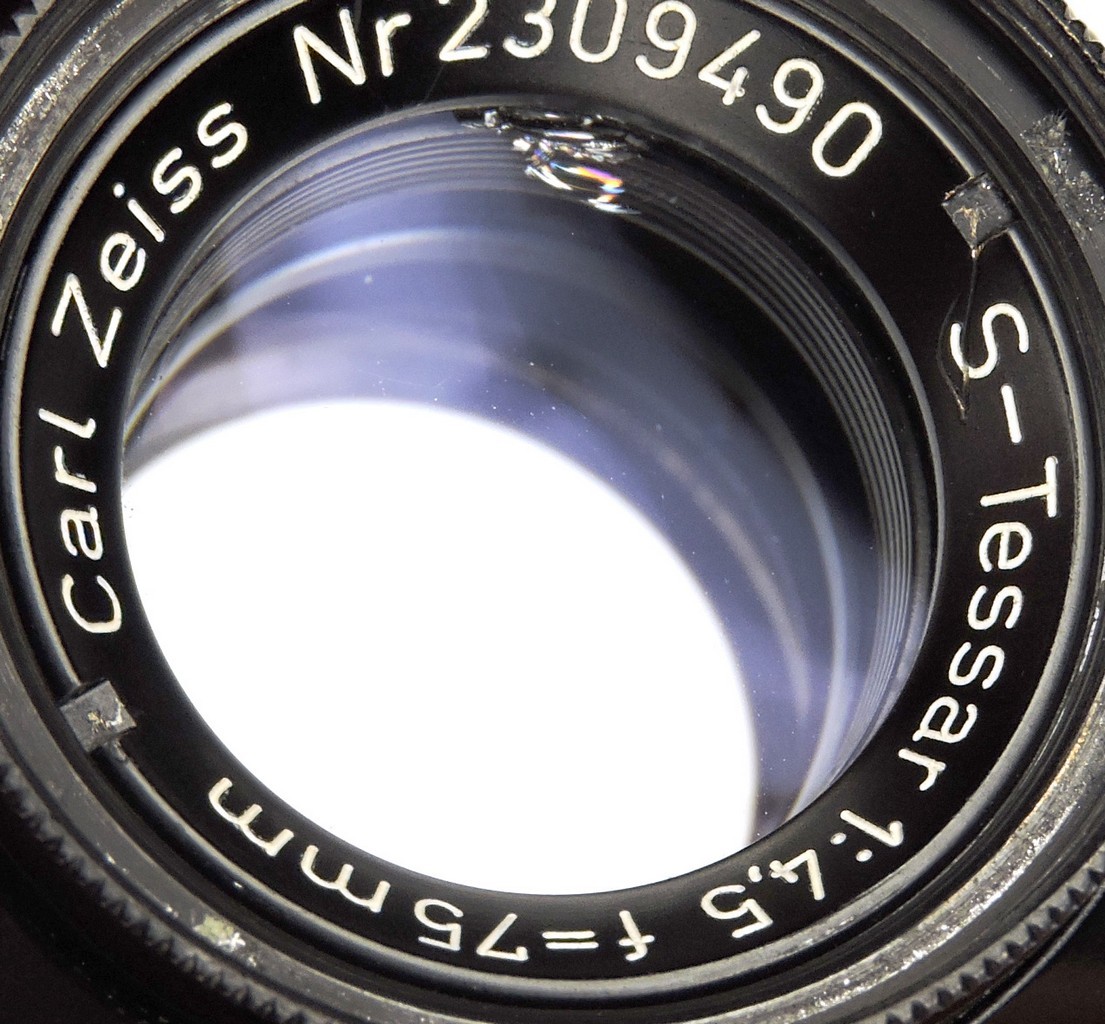 Carl Zeiss 75mm f4.5 S-Tessar Barrel Lens #2309490 | eBay