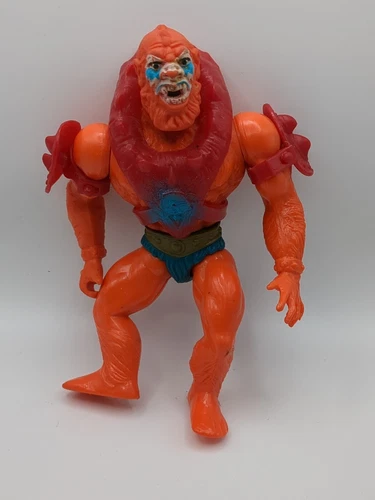He-Man Masters of the Universe Beast Man Figure w Armor MOTU Vintage 1982
