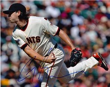 CORY GEARRIN   SAN FRANCISCO GIANTS  ACTION SIGNED 8x10