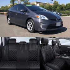 For Toyota Prius 2010-2015 Leather Car Seat Covers 5-Seats Front + Rear Full Set