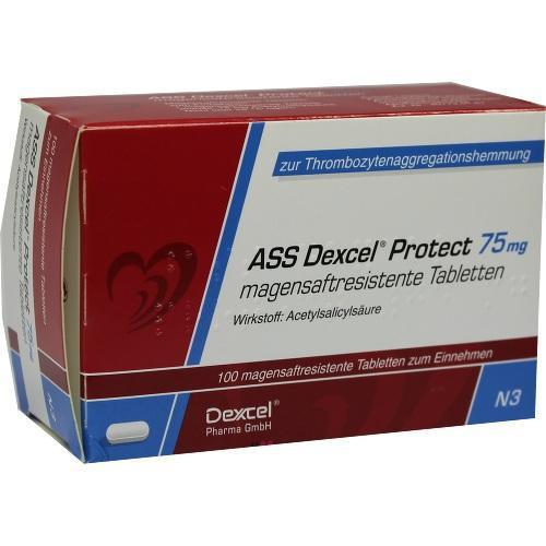 ASS DEXCEL Protect 75 mg magensaftres.Tabletten 100 St PZN 9372849