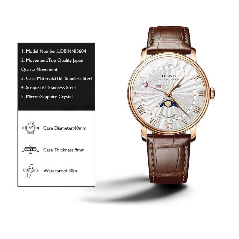 Lobinni interlaken watch price sale