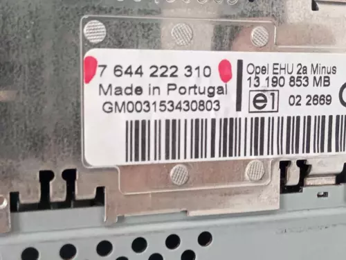 7644222310 Sistema Audio Radio per OPEL VECTRA C BERLINA Comfort 2005 522207 - Foto 3 di 9