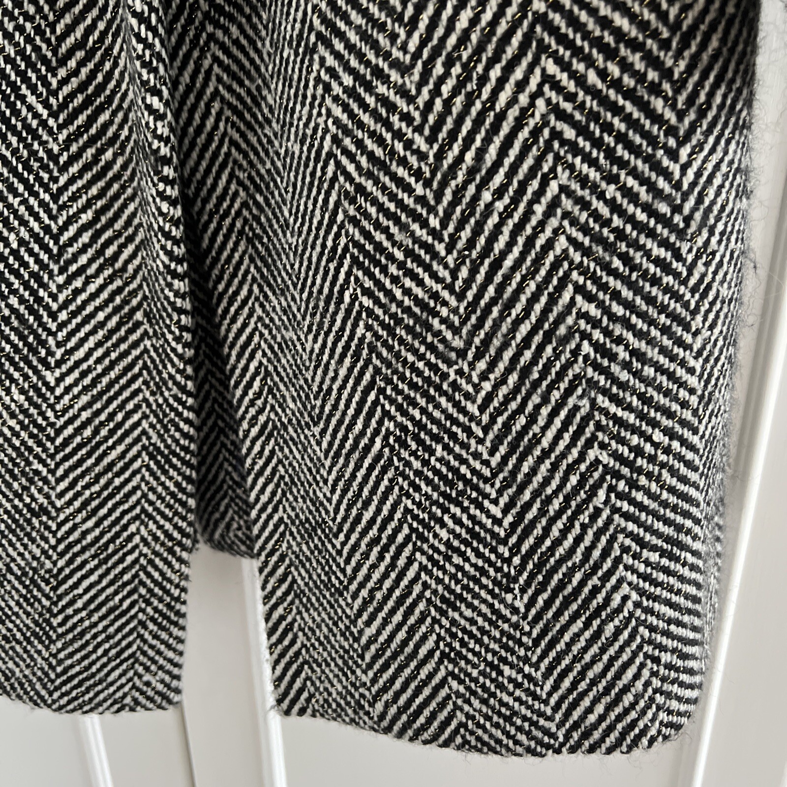 zadig voltaire jacket women 38 Size Small black and white $848 NEW coat blazer image 4